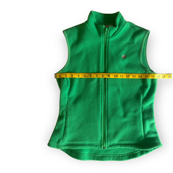Lilly Pulitzer Vintage Green Fleece Vest Size XS - Picture 5 of 8